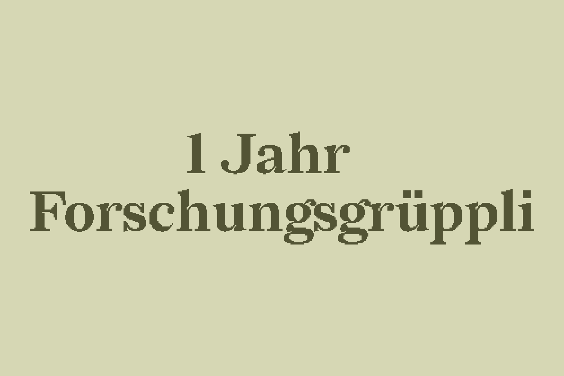 Rückblick auf ein Jahr «Forschungsgrüppli Solidarische Katastrophenpolitik»